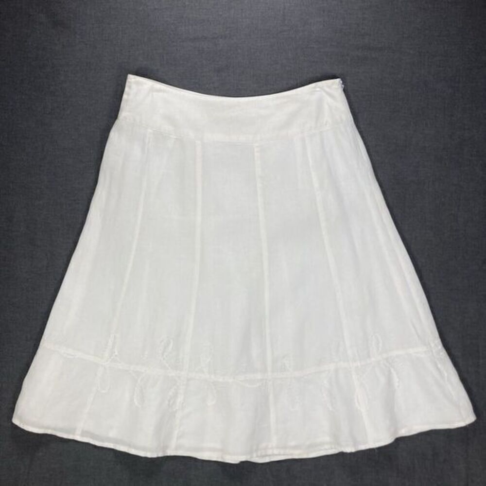Chic White Midi Skirt